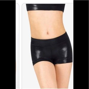 NWT Double Platinum Dancewear Shorts Child Med